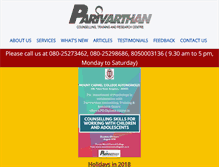 Tablet Screenshot of parivarthan.org