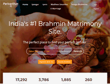 Tablet Screenshot of parivarthan.com